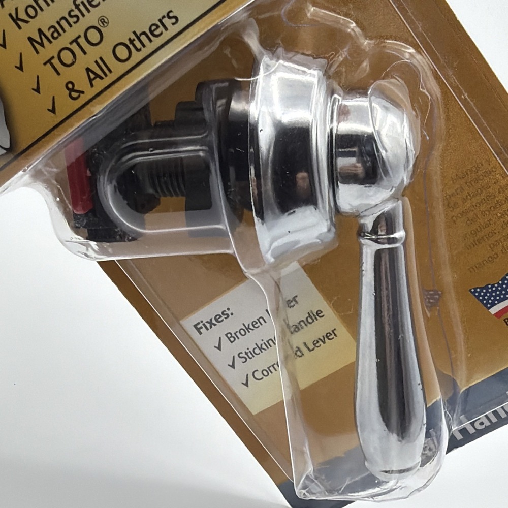 Korky StrongArm Handle & Lever 6051 Toilet Flush Adjustable Universal Chrome - Picture 6 of 9